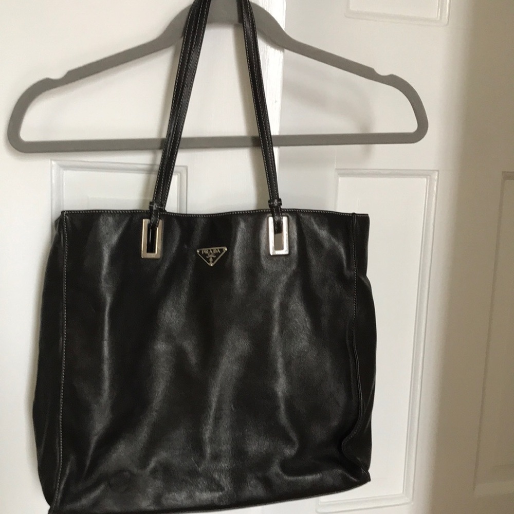 Prada Leather Black Tote